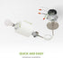 60W E26 120V Dimmable, Bulbs ASD Single Mini-Pendant Ceiling Light Fixture | Socket | LED/CFL/Incandescent Compatible
