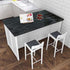 Yancorp Black Peel and Stick Wallpaper - Marble Counter Top, Self Adhesive Backsplash, Black Stripes (11.8" x 78.7")