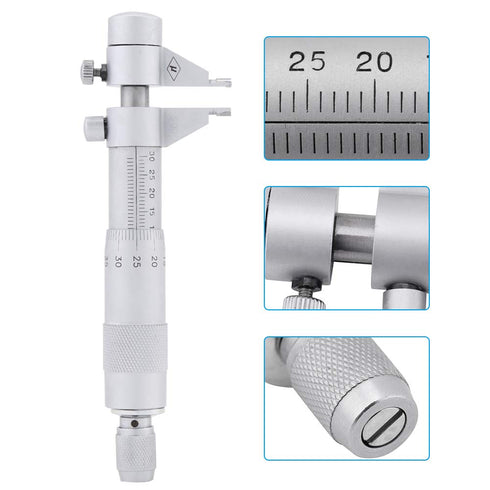 Inside Micrometer - Stainless Steel Vernier Caliper, 0.01mm Accuracy, 5mm to 30mm Measuring Range
