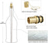 EricX Light 4 Pack, 4 Wine Bottle Torch Kit Includes Long Life Torch Wicks ,Brass Torch Wick Holders And Brass Caps