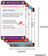 Set Emergency Contact Medical Alert Card with Writable Panel and Lanyard