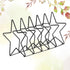 SUPVOX Iron Wire Star Shaped Bookend Desk Organizer Iron Art Display Easel Black Desktop Magazine Holder for Office
