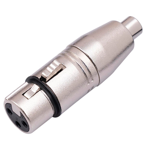 2Pack XLR Female to RCA Female Adapter Converter, Gender Changer Audio Coupler Connectors for Mixer, Recorder