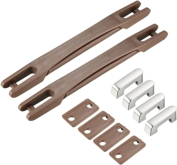 uxcell Luggage Handle, 220mm Long Strap Grip Replacement for Suitcase, Brown (2Pcs)