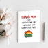 Qiliji Funny Thank You Card for Men Women, Appreciation Card for Coworker Boss Teacher Friend Doctor, Thank You