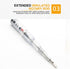 Fielect Voltage Tester Screwdriver Pen, 70-250V Voltage Detector with Neon Light Circuit Tester, 1 Pcs