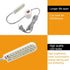 Fdit 30LED 2W Daylight LED Sewing Machine Light Lamp with Magnetic Base, Flexible Clamp Desk Lamp (US-Plug)