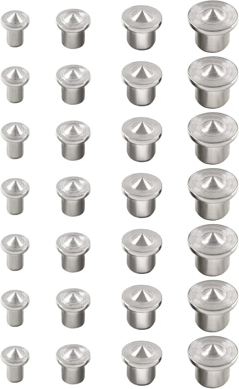40 Pcs Dowel and Tenon Center Transfer Plugs, Solid Doweling Marker Tool for Woodworking