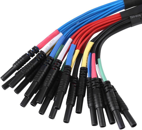 Rankomu HT306 6 Set Channel Universal Breakout Leads, Test Leads Welding Breakout Leads for Auto Diagnostic