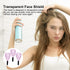 NOWHYX 3 Pcs Barber Salon Face Shield,Plastic Hairdressing Shield with Sponge Handle Reusable Hairspray Protector