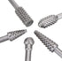 5 PCS Rotary Drill Bit Set for Woodworking - Rasp Wood Carving Bits 1/4 Shank Power Carving Bits Rotary Burr Set