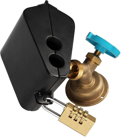 Dakekou Outdoor Faucet Iock System - Insulated Faucet Iock and Garden Hose Bib Iock Cover,Made of Steel- Prevents Water