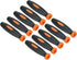 PATIKIL 10 Pack 2.4 Inch Rubber File Handle, Replacement Accessories for 0.2" Diameter Round Handle File, Orange Black