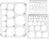 Circle Templates, Drafting Stencils Measuring Tools, 3 Pack Circle Stencil for Drawing Aid