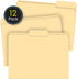 iScholar Manila File Folders, 12 Pack, Letter Size (31012)