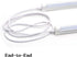 T5 T8 Extension Cords, 9ft 3-Prong Connector Cord for LED Tube Light, Pack of 2