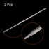 PATIKIL Graduated Dropper Pipettes, 2 Pcs 0.1ml Reusable Borosilicate Glass Pipette for Liquid Transfer, Clear