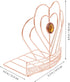 Cabilock Delicate -Shaped Desktop Bookend Chic Book Stopper for Premium Iron Design for Tidy Bookshelf and Desk