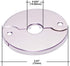 Floor and Ceiling Plate Cover Split Flange Replacement Kit, Fits 1/2 Inch IPS Galvanized Pipe