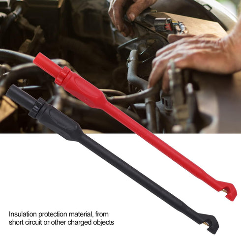 2PCS J30016 Multimeter Test Hook Piercing Probe Kit with 4mm Insulation Connector for Car Repair Test Needle CAT II