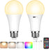 Yochoice Rechargeable Battery Operated Light Bulb with Remote Control, Dimmable LED A19 Bulb
