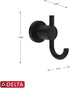 Delta NIC35-MB Nicoli Double Towel Hook - Bath Hardware Accessory in Matte Black