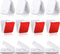 Self Adhesive Clips, Wall Clips, Shower Curtain Clips, Photo Clips for Paper Flag Hanger, 12 Pieces, White