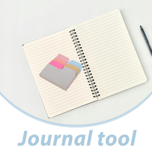 NUOBESTY 1 Pack of 90Pcs 6-Color Divider Sticky Notes, Writable and Repositionable Index Papers