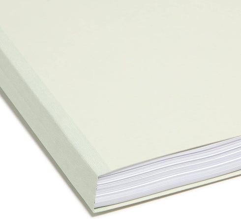 Smead Pressboard File Folder, Letter Size, 1/3-Cut Tab, 1" Expansion, Gray/Green, 25 per Box (13230)