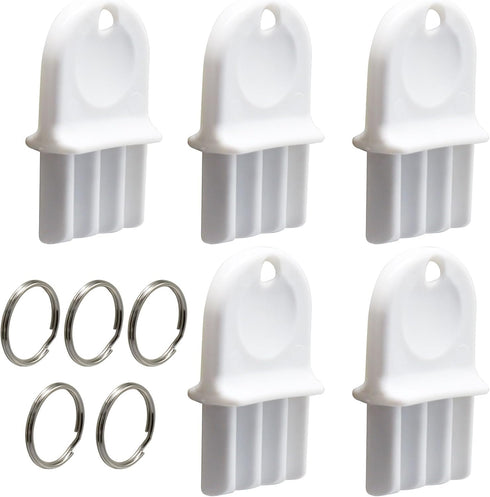 Seimneire 5 Pack Universal Dispenser Key, Plastic Waffle Toilet Dispenser Key for Toilet