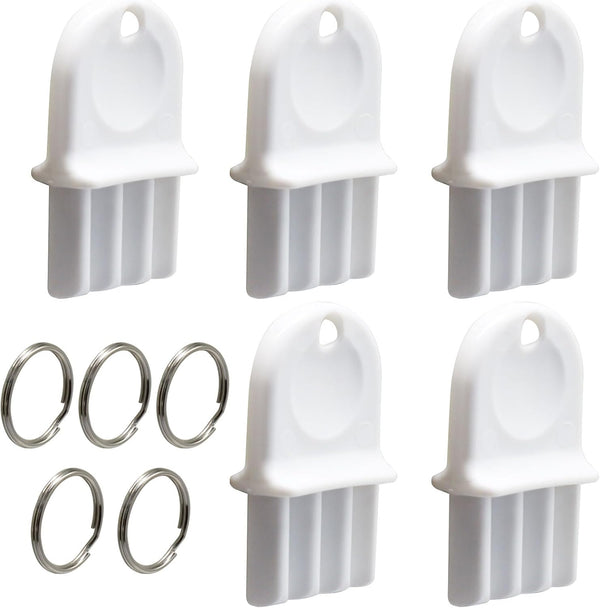 Seimneire 5 Pack Universal Dispenser Key, Plastic Waffle Toilet Dispenser Key for Toilet