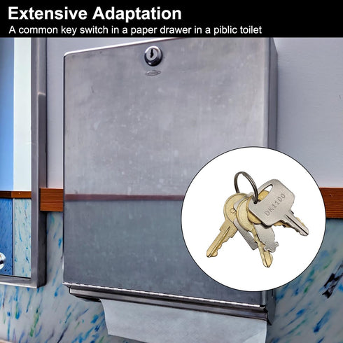 AYWFEY 6 1100, 2055, 74, 770301, E114 Pcs Universal Paper Towel Dispenser Key, Replacement Key Compatible with Tork SCA