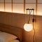 SINFU Modern Globe Wall Sconce, Plug-in Hanging Light Fixture with Glass Shade, Black