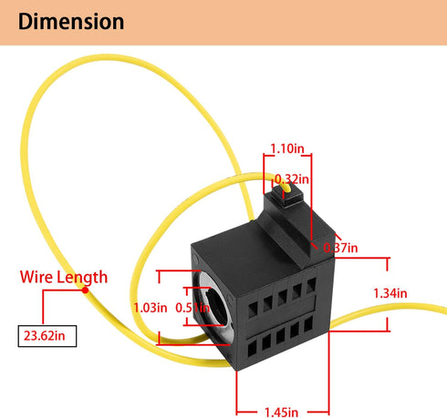 10226-08 Solenoid Coil for 10 VDC Hydraulic Power Unit, 1/2 Hole, Fits Valve Stem Series 08, 80, 88, 98