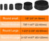 76Pcs 12mm (4/9 Inch) uxcell Chair Leg Caps, Fit OD Non-Marking PVC Chair Leg Tips Non-Slip Chair Leg Floor Protectors