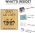PopCrew Office Gift for Cat Lovers | Cute Cat Office Supplies - Funny Cat Memes Desktop Flipbook, Cat Mouse Pad, Cat