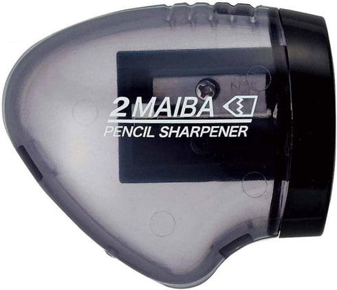 Kutsuwa STAD Dual Blade Pencil Sharpener, Transparent Black (RS021BK)
