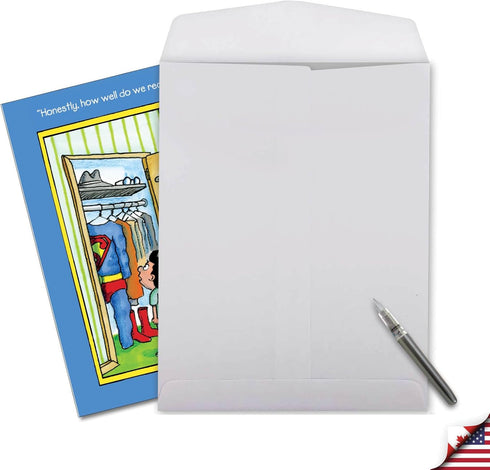 NobleWorks Jumbo Funny Father's Day Card (8.5 x 11 Inch) - Big Loving Greeting Card for Dad, Pa, Pop, Stepdad, Superdad