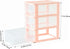 Desktop 3 Drawer Organizer - Pink Plastic Small Drawer Organizer for Office, Home, and Bathroom