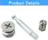 10 Set Cabinet Furniture Connecting Cam Fitting with Dowel and Pre-Inserted Nut