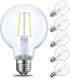 E ENERGETIC LIGHTING LED Globe G25 Dimmable Edison Light Bulb, 40 Watt