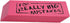 Jumbo Big Wedge Pink Erasers, "for Really Big Mistakes" Large Pencil Rubber Eraser, 6 Pack