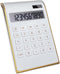 Solar Gold Calculator, Standard Function Desktop Calculator, LCD 10-Digit for Office Home Use