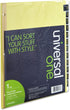 Universal UNV20823 Deluxe Preprinted Simulated Leather Tab Dividers with Gold Printing - Buff (1 Set)