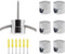SAFYY 6 PCS Swag Hook for Chandelier Ceiling Lights Cable, Lamp Hook for