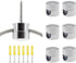 SAFYY 6 PCS Swag Hook for Chandelier Ceiling Lights Cable, Lamp Hook for