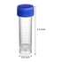 ZENFUN Set of 100 Plastic Test Tubes with Lids, 5 ml Graduated Shot Tubes with Screw Caps Small Vials Container for Liquid, Potions, Laboratory, School