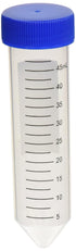 United Scientific D1001 Sterile Polypropylene Conical Bottom Centrifuge Tubes, 50ml Capacity, Pack of 50