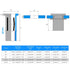 24pcs 1/4-20 Multi-Grip Rivet Nuts, Pre-Bulbed Shank Flat Head Threaded Insert Nut for Industrial Fasteners