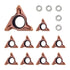 Pneumatic Chamfering Machine Inserts, Carbide Inserts for Wood Turning Tungsten Carbide Cutters Set